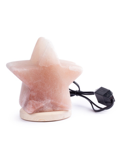 Lampe au sel de l'Himalaya rose en forme d'étoile sculptée par USB Artisanat naturel écologique pour la décoration de la maison Touche nautique et romantique - Product Image 5