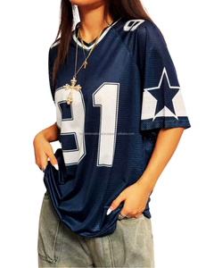 Ropa Deportiva de Fútbol Americano Transpirable y Estampada, de Secado Rápido, Personalizable, de Alta Calidad, 100% Poliéster, Jersey para Adultos, Lista para Enviar - Product Image 3
