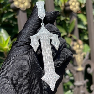 Pendentif Trap Star personnalisé serti de diamants, diamant de laboratoire incolore, collier hip hop, charme unisexe, pendentif hip hop - Product Image 5