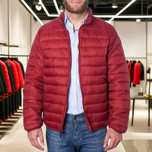 Dernier modèle de veste à capuche pour homme en toile Style High Street Manteau d'hiver imperméable et coupe-vent Fermeture à glissière sur le devant - Product Image 5