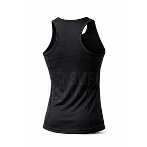 Gilet de sport décontracté pour homme en coton respirant et léger, imprimé avec logo personnalisé, idéal pour la musculation et les sports. - Product Image 2