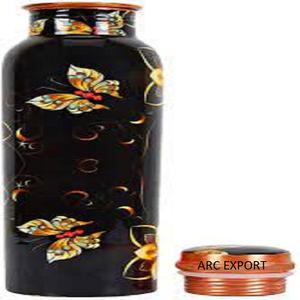 New Fancy Brown Multi Color Copper <b>Bottle</b> <b>With</b> Lid Drink Ware Copper <b>Water</b> <b>Bottle</b> <b>for</b> Child and Hot <b>Water</b> Decoration Accessories - Product Image 5