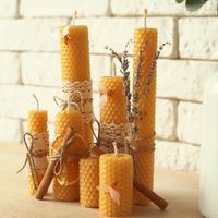 Kit de Fabricación de Velas de Cera de Abeja Sotacandlemarket K15 para Niños, Color Rosa Claro, Más de 48 Colores de Lujo, Láminas de Cera de Abeja, Juguete