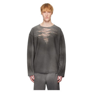 Venta al por mayor de fábrica personalizada de alta calidad Casual Loose Fit Drop Shoulder Distress Washed Baggy Essential Design Plain HOODIE - Product Image 1