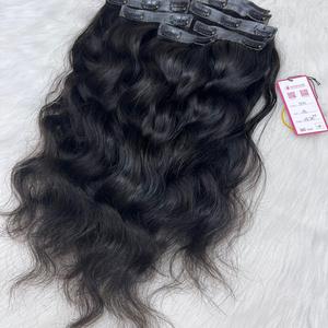 NOUVEAU ARRIVÉ Luxe Invisible Seamless Clip In Extension de cheveux 100% Extension de cheveux humains Natural Wavy Invisible Seamless Clip In - Product Image 5