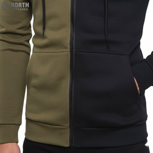 Vente en gros de sweat à capuche épais 100% coton pour homme qualité bouffante impression pull surdimensionné 180ct sweat à fermeture éclair pour sweats à capuche d'hiver - Product Image 5