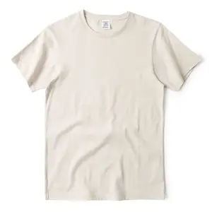 고품질 270 gsm 100 면 빈 티셔츠 남성용 맞춤형 로고 텍스트 패턴 일반 색상 남성용 티셔츠