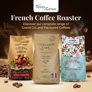 Le Temps Des Cerises Caffè Arabica in Grani Aromatizzato al Caramello 900g (31.7 Oz) Tostatura Media Certificato IFS Premium Gourmet - Product Image 3