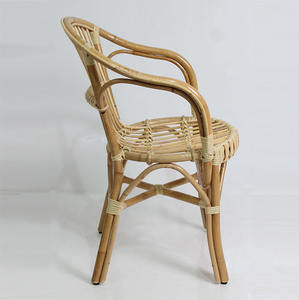 Chaise de salle à manger de jardin minimaliste en teck naturel rétro écologique pour terrasse extérieure, café, restaurant, chambre et parc - Product Image 3