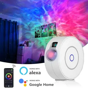 Nueva venta bebé niños estrella estrellada WiFi Bluetooth tuya con control de aplicación proyector de luz nocturna estrella inteligente