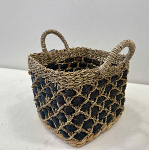 ตะกร้าเก็บของทรงสี่เหลี่ยมอเนกประสงค์ ทำจากผักตบชวา เป็นมิตรกับสิ่งแวดล้อม หรูหรา - Product Image 3
