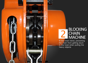Pequeño bloque de cadena manual tipo VD 1T 2T 3T 5T 10T tipo VD con cadena larga - Product Image 3