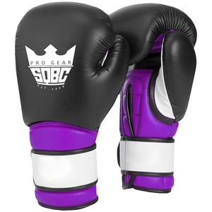 Guantes de boxeo negros de 12oz para adultos-Diseño profesional con cordones con logotipo personalizado-Material de cuero genuino - Product Image 4