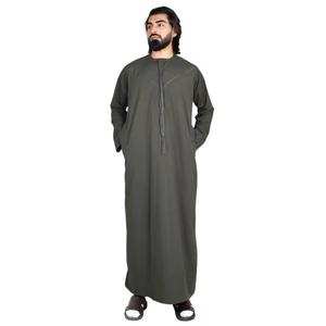 Nouveaux hommes vêtements personnalisés imprimé fleuri blanc Turban Abrab Jubba arabe Thobe/jubba dubaï musulman Thobe ethnique islamique - Product Image 4