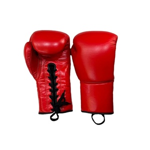 Guantes de Boxeo de Cuero para Kickboxing y MMA, Transpirables, Anti-UV, con Correa de Muñeca Ajustable y Cierre de Velcro - Product Image 1
