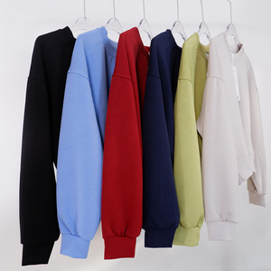 Sudadera con capucha extragrande de algodón 100% de peso pesado para mujer, impresa personalizable, nueva lana informal, venta al por mayor de invierno, sudaderas con capucha en blanco frontal - Product Image 6