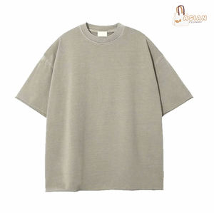 Camisetas de Manga Corta para Hombre, al por Mayor, Casuales, Ajustadas, de Verano, de Color Sólido, 100% Algodón, Personalizadas, de Secado Rápido - Product Image 2