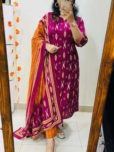 High Quality Long Kurti Set for <b>Women</b> Traditional Ethnic Festival Wear Suit Comfortable Fabric Factory Direct Manufacturer - Product Image 2