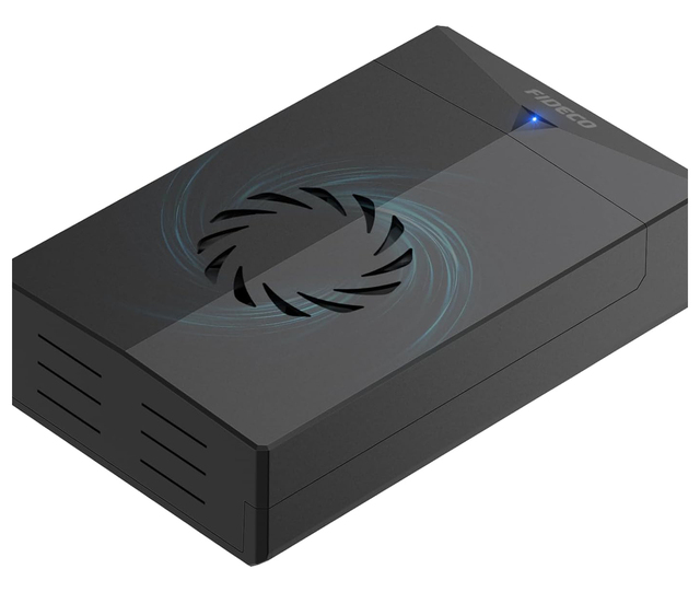 FIDECO Usb 3.2 Gen1 2.5 3.5 Inch Sata HDD SSD Enclosure Usb c Cooling Fan Hdd case Box