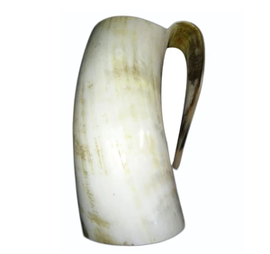 แก้วมักมีเขาควายธรรมชาติพิเศษแก้วแบบมีแตรสำหรับดื่มถ้วยแบบไวกิ้งรูปควาย - Product Image 1