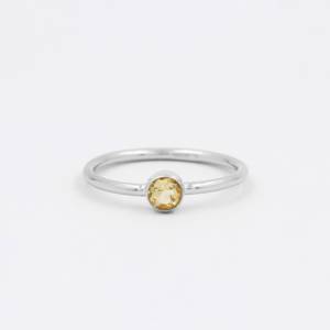 Bague en argent sterling 925 faite à la main 14k or rempli Solitaire Citrine naturelle bague de pierres précieuses bijoux de mariage accessoires de mode - Product Image 2