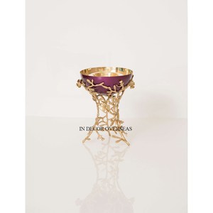 Nuevo patrón llegada diseñador de lujo de alta resistencia Metal chapado en oro y color negro recubierto de polvo quemador de incienso Bakhoor DE LA India - Product Image 5