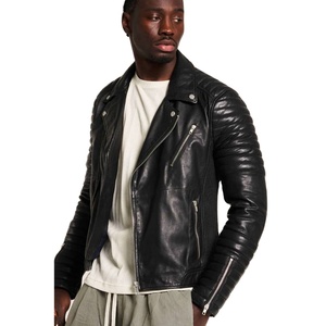 Blouson en cuir pour homme, style moto, hiver 2026, nouvelle collection, décontracté, écologique, respirant, grandes tailles - Product Image 1
