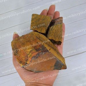 Tiger Eye <b>Raw</b> Rough Stones-Feng Shui <b>Crystal</b> for Healing and Protection - Product Image 3