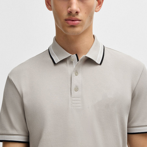 Polos de alta calidad 100% algodón para hombre, impresión personalizada, bordado en blanco liso, logotipo OEM, polos para hombre - Product Image 3