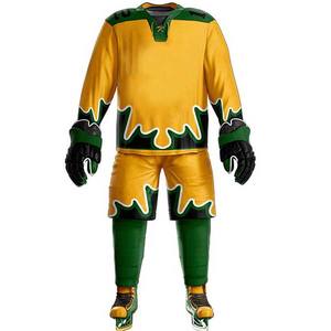 Conjuntos de Camisetas de Hockey Profesionales Personalizadas de Alta Calidad al por Mayor, 100% Poliéster, Malla Transpirable, Impresión Digital, Unisex - Product Image 5