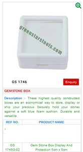 Boîte à pierres précieuses GS 1745 pour outils de bijouterie - Outils de bijouterie - Product Image 2