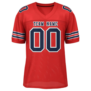 Maillots de football américain personnalisés Clubwear OEM tissu de maille de polyester séchage rapide respirant sublimation impression Logo numéros - Product Image 3