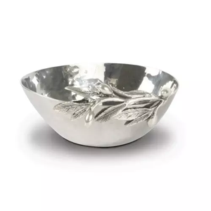 Tazón único con mango para cocina, vajilla de comedor, decoración de Color plateado, diseño moderno de latón, tazón de frutas secas con mango - Product Image 6