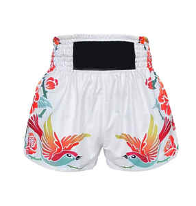 2025 personnaliser Logo entièrement personnalisé Arts martiaux porter Grappling Hommes oiseau imprimé Durable et confortable muay thai shorts - Product Image 5