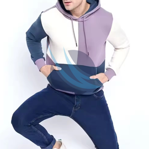 Pull à capuche épais pour hommes avec doublure polaire Sweats à capuche personnalisés Style Streetwear Sweat-shirt d'hiver à manches longues - Product Image 4