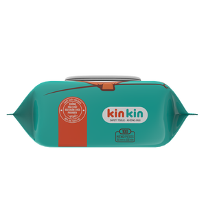 Vente en gros de lingettes humides 100% naturelles 100 pièces de lingettes de nettoyage pour bébé non tissées Kinkin Kinkin lingettes humides - Product Image 6