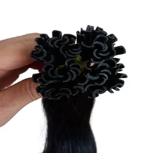 Alta qualidade vietnamita cabelo virgem cru fácil de fazer muitos estilos 30 u ponta extensões de cabelo humano Remy Queratina Hair Extensions