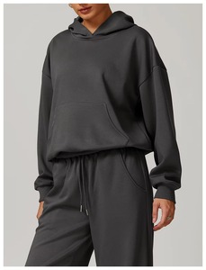 Sweat-shirt de sport décontracté léger pour femmes de haute qualité avec logo personnalisé, sweat-shirt de sport surdimensionné, sweat-shirt de luxe pour femmes - Product Image 3