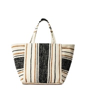 Sac à bandoulière imprimé de mode noir et blanc marque grand sac fourre-tout en nylon vichy de l'inde sac fait main pour femmes anf filles