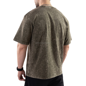 T-shirt personnalisé avec logo, durable, respirant, 100% coton, effet délavé, fabricant OEM pour commandes en gros - Product Image 4
