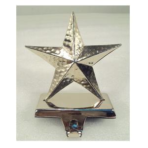 Support de bas en métal argenté étoile pour dessus de table de Noël décoratif - Product Image 1