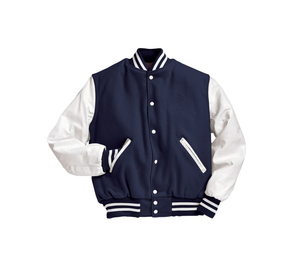 Chaqueta universitaria de alta calidad unisex personalizable transpirable de talla grande ropa de calle de invierno con cremallera chaqueta de béisbol universitaria para hombres - Product Image 3