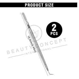 Outils de levage de cils Double face de qualité supérieure Concept écologique Extension de Volume de permanente Finition argentée Ascenseur de cils liquide - Product Image 6