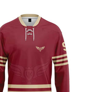 Precio razonable MOQ bajo Jersey de hockey sobre hielo Ropa deportiva Camiseta de hockey sobre hielo transpirable de talla grande para venta en línea - Product Image 3