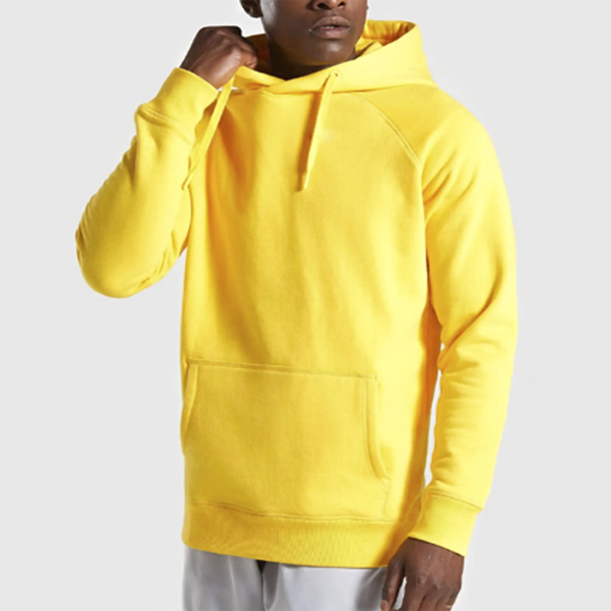 Yeni moda erkekler kış Hoodies sokak uzun kollu düz renk rahat erkekler Hoodies özelleştirilmiş erkekler Hoodies