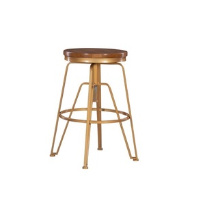 Qualité durable pour Bar Café ou Café Tabouret d'assise Siège en bois Meubles de maison Décoration Tabouret en métal - Product Image 1