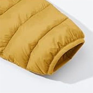 New 2026 High Quality Custom Made <b>Canvas</b> Stand Collar Front Logo Puffer <b>Jacket</b> for Men and Women - Product Image 3