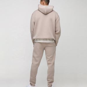 Chándales con capucha Scooba de gran tamaño para hombre, conjunto de 2 piezas cálido y acogedor, chándal de patrón sólido ecológico para invierno - Product Image 2