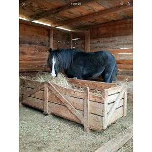 Comedero de madera de teca hecho a mano para vacas y caballos de Indonesia - Product Image 1
