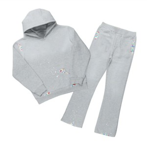 Ensemble de survêtement élégant pour enfants-Sweat à capuche confortable et tendance et pantalon de jogging pour garçons et filles-Parfait pour toutes les saisons - Product Image 3